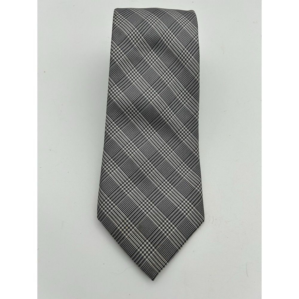 Michael‎ Kors  Men's Tie Black and White Houndstooth 57"